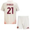 Oficiální Fotbalový Dres AS Řím Dybala 21 Hostující 2024-25 pro Děti